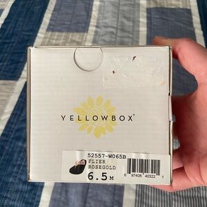 Yellow Box Sequin Sandals